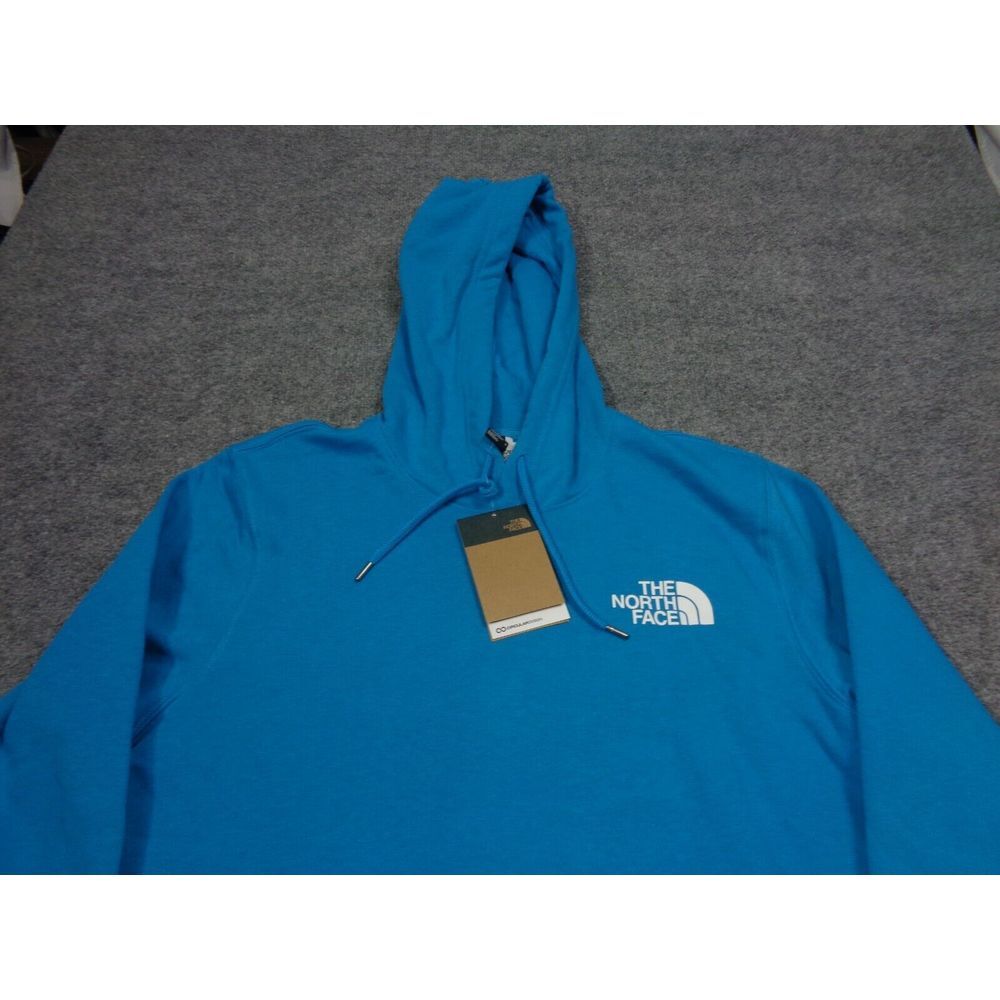 The North Face Box Hoodie Mens L Blue NSE Pullover Sweater Workout Running - Picture 5 of 10